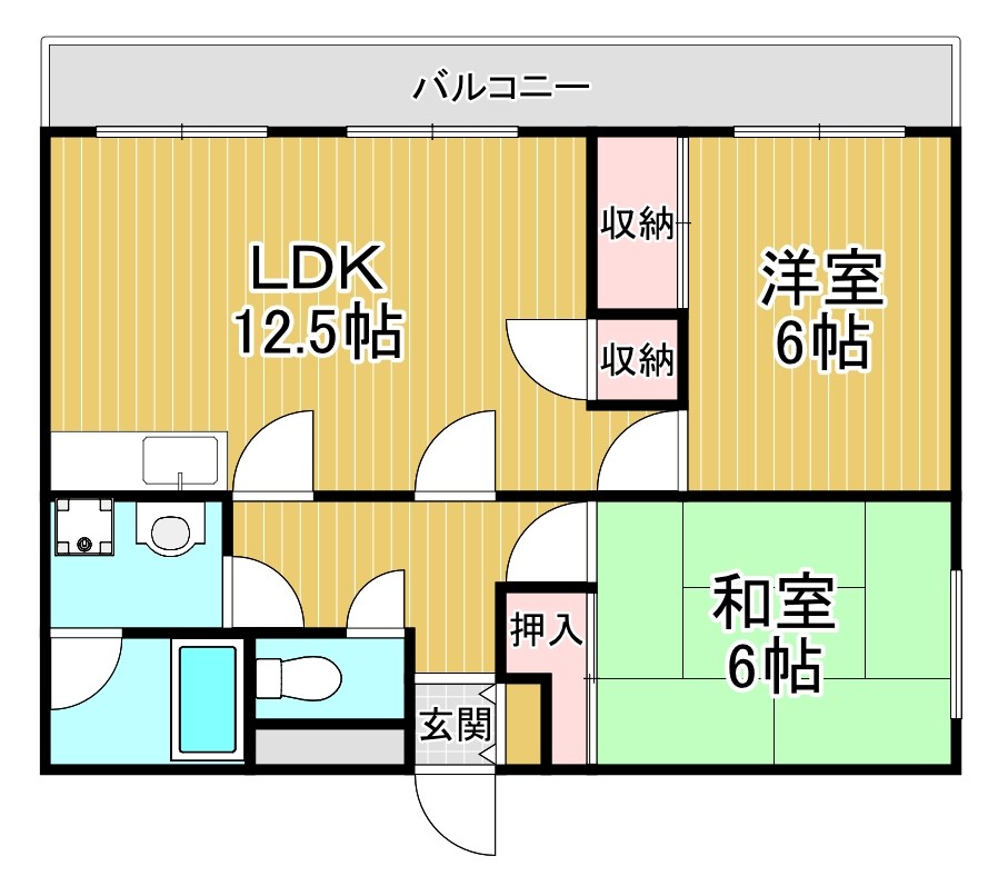真田マンション 1号2LDKタイプcolor.jpg