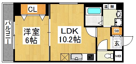 シティーコート北瓦町Ⅱ 2号扉ありcolor.jpg