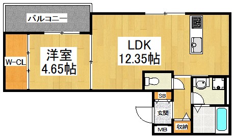 エフイー長曽根 Bタイプ42.42㎡color.jpg