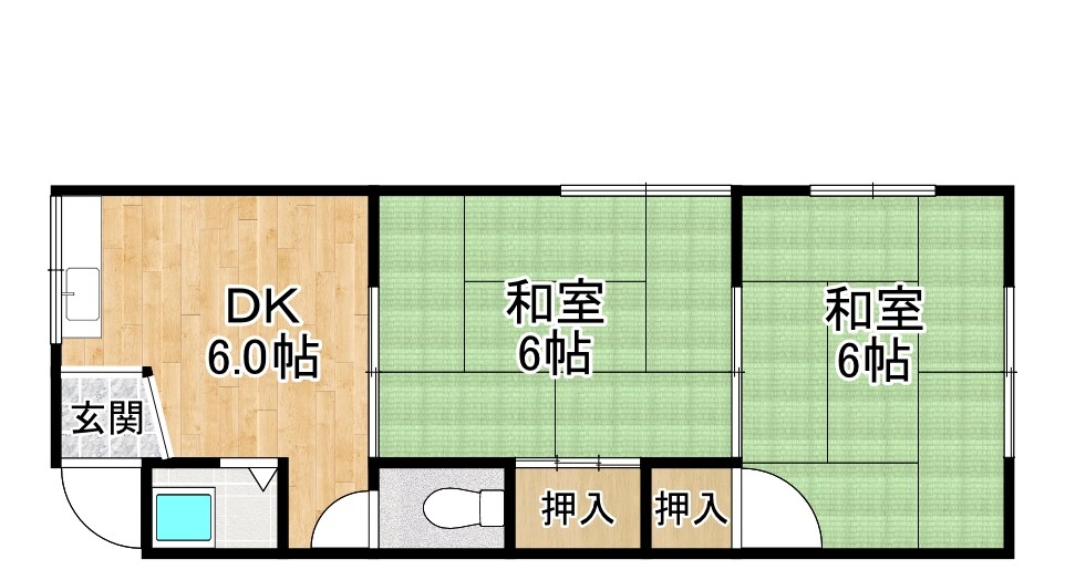 パープルマンションⅡ パープルマンションⅡ号館5号35.54㎡color.jpg