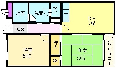 トキワハイツ colorトキワハイツ（２Dk）.jpg